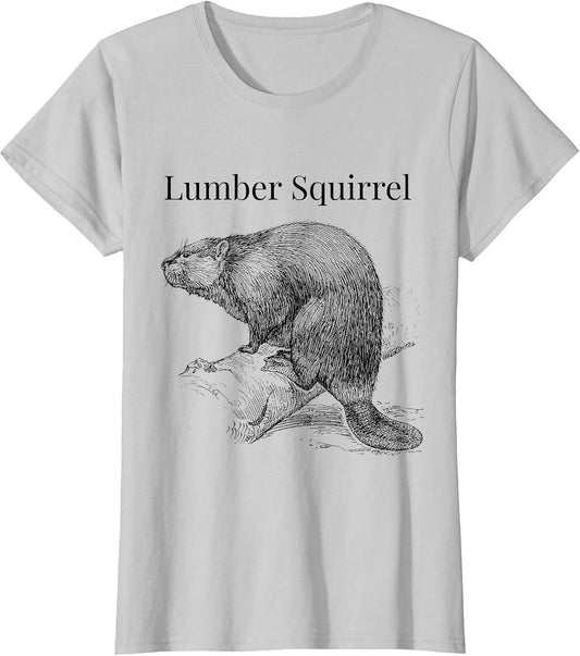 Beaver Lumber Squirrel Funny Dumb Animal Name Stupid Joke