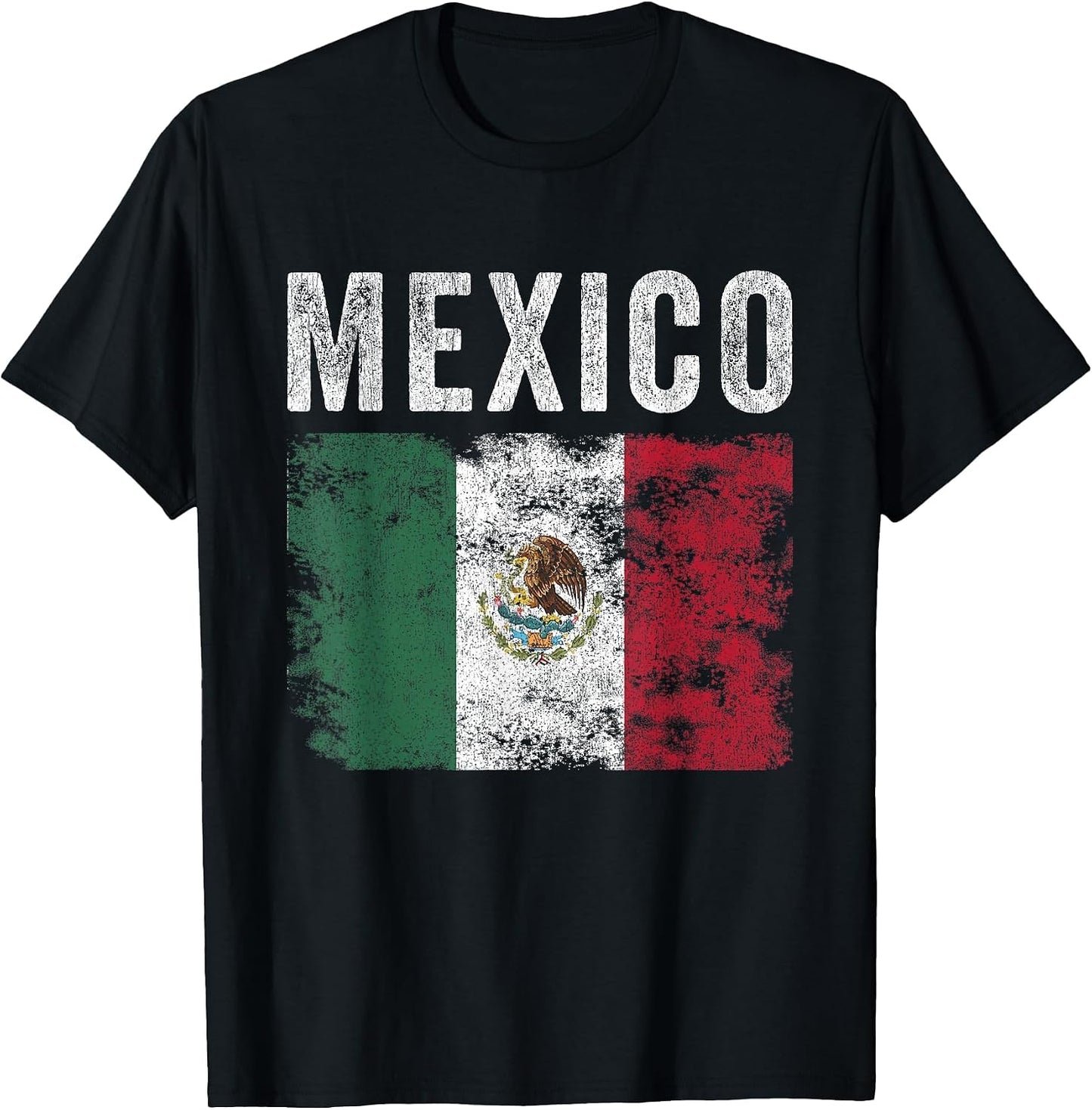 Mexico Flag Distressed - Men Women Kids - Mexican Flag
