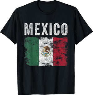 Mexico Flag Distressed - Men Women Kids - Mexican Flag