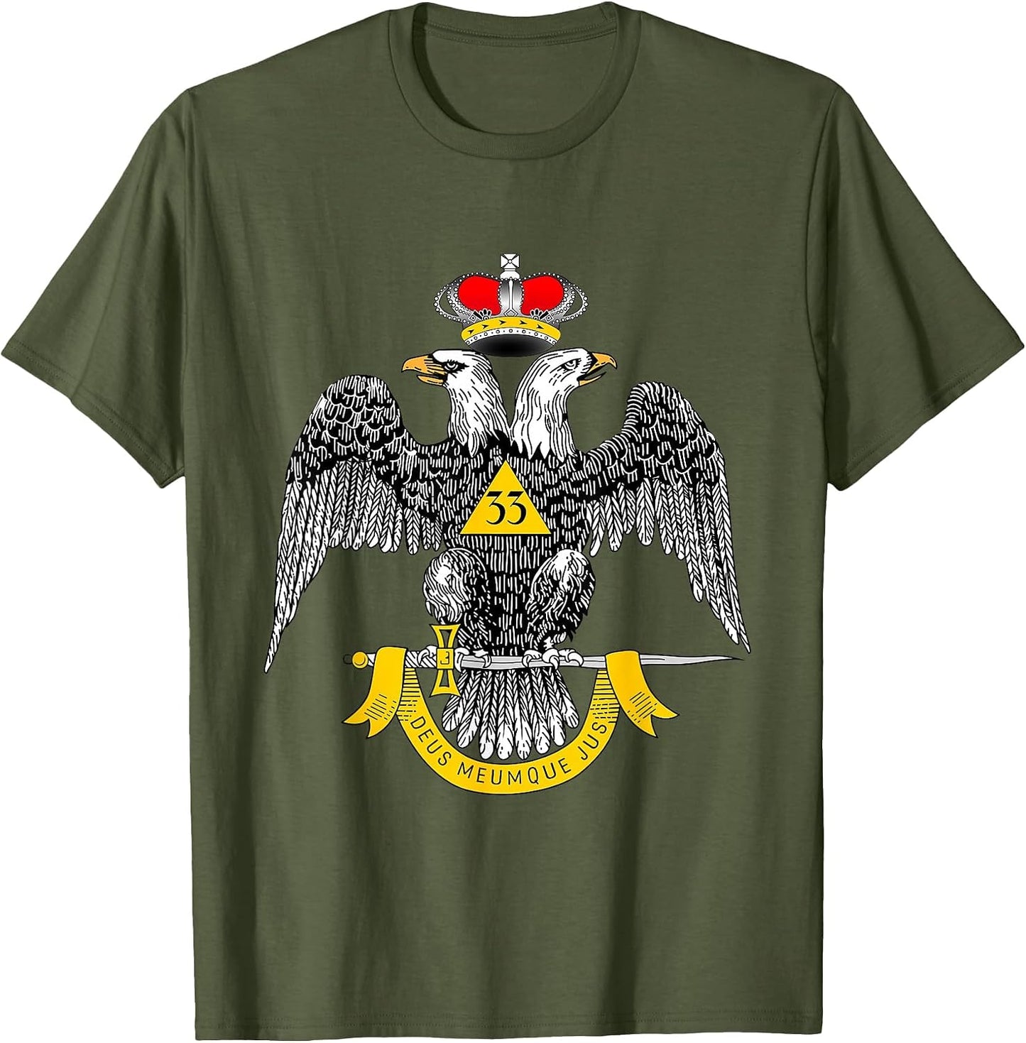 33rd Degree Mason T Shirt Masonic Scottish Rite Down