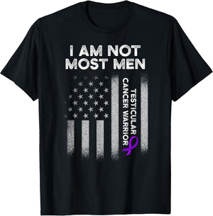 Testicular Cancer Survivor Most Men Purple Ribbon Warrior