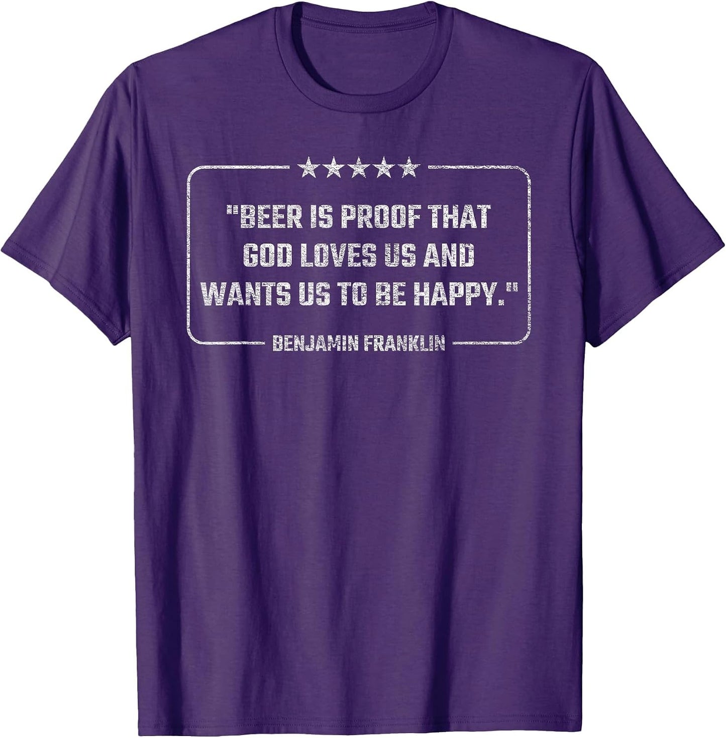 Benjamin Franklin Quote Beer is Proof that GOD Love US
