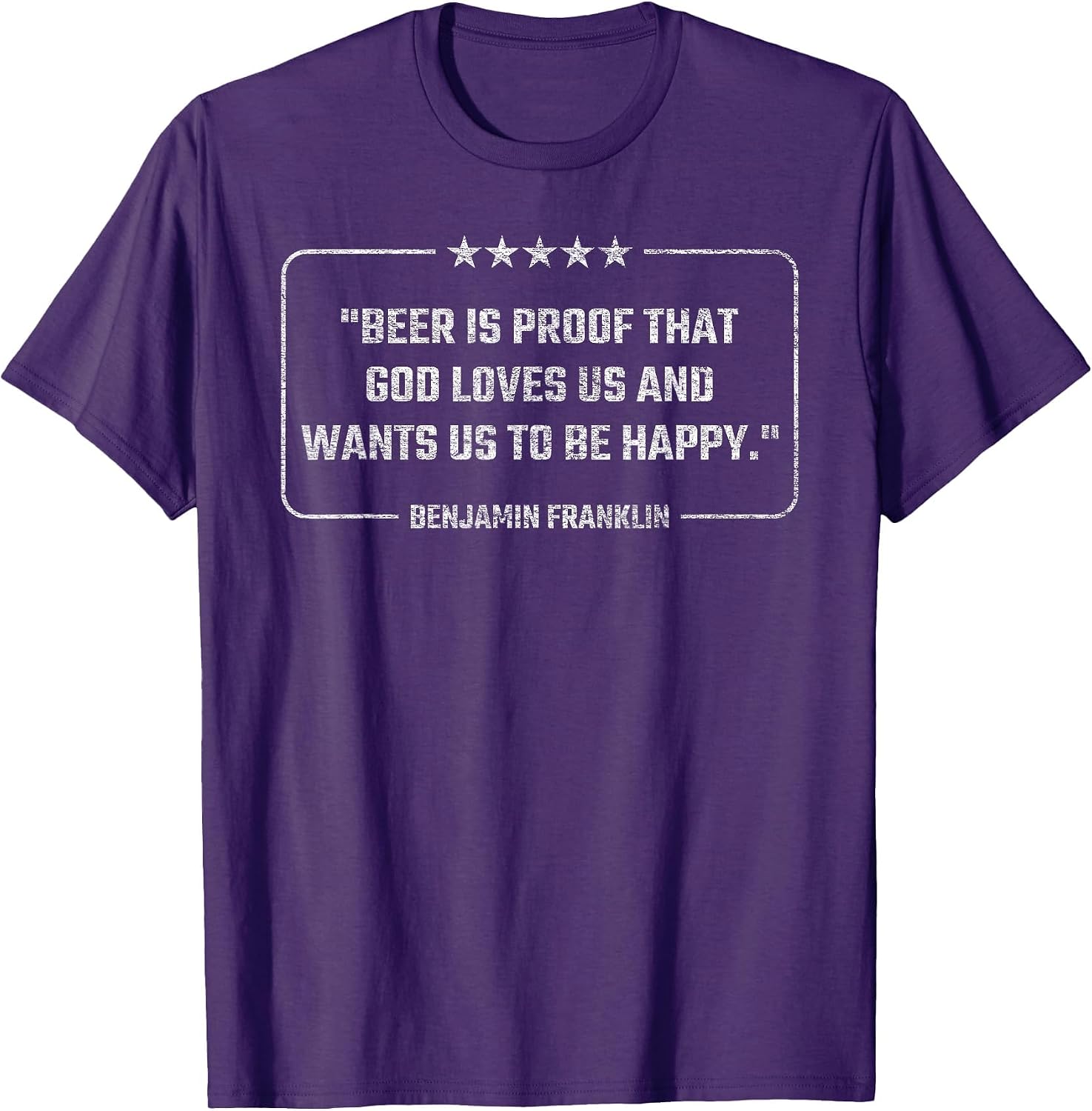 Benjamin Franklin Quote Beer is Proof that GOD Love US