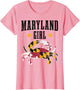 Maryland Girl Blue Crab Vintage Maryland Flag Pride
