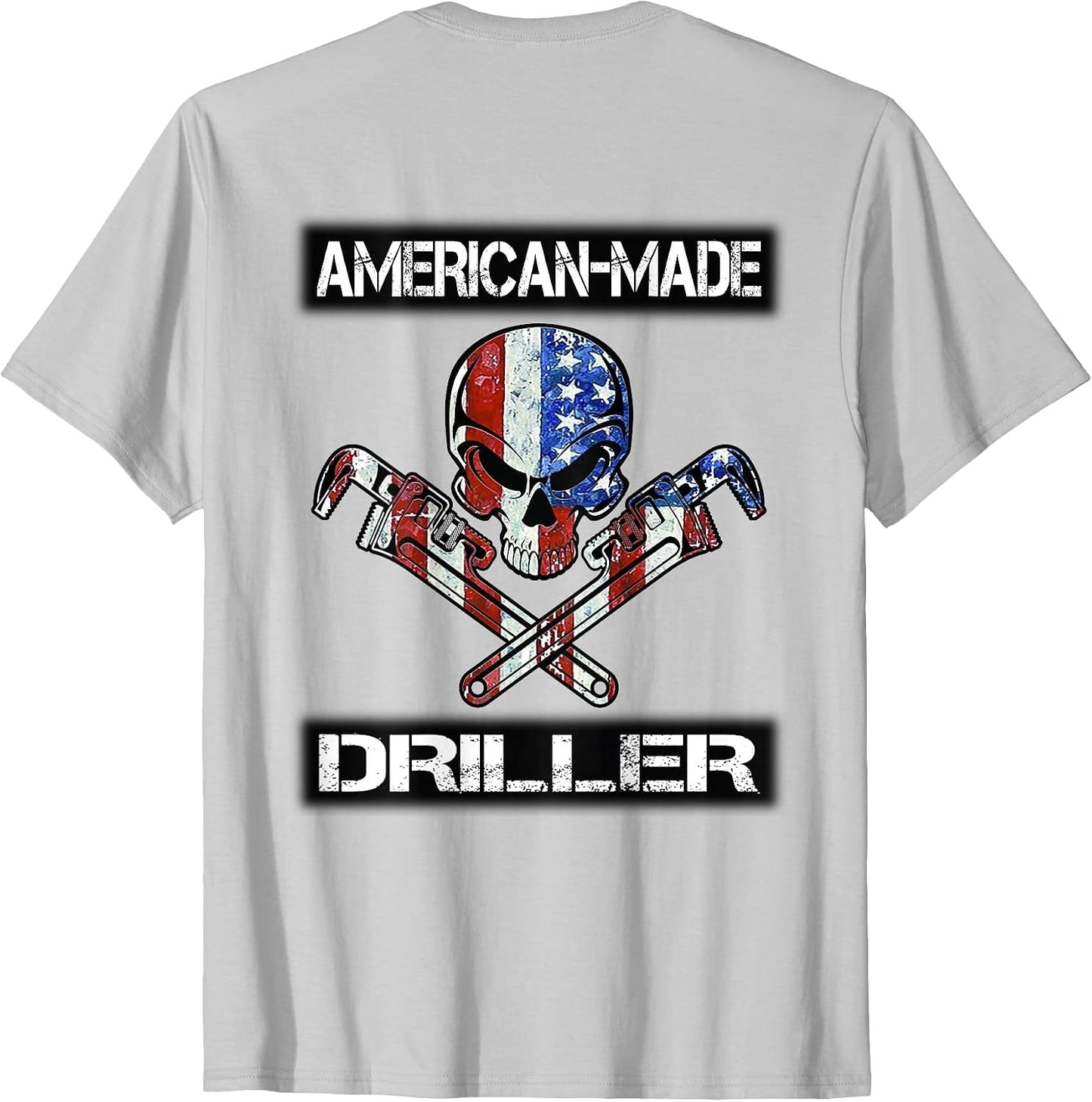 American Made Driller Skull Wrenches American Flag Grunge