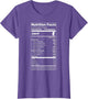 ENFP Shirt The Campaigner Personality Nutrition Facts