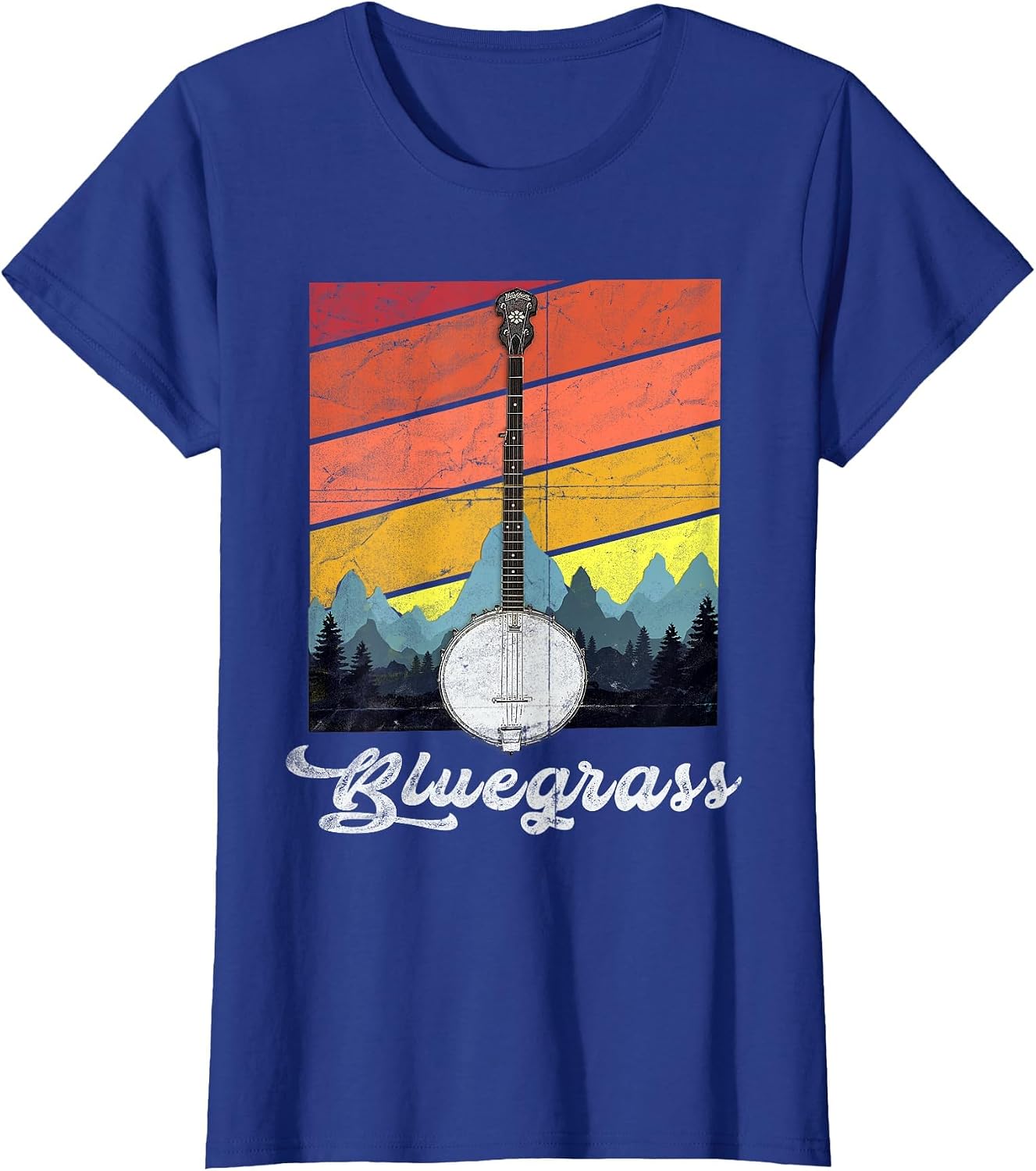 Vintage Bluegrass Folk Music Camping Lovers Festival Banjo