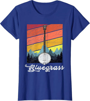 Vintage Bluegrass Folk Music Camping Lovers Festival Banjo