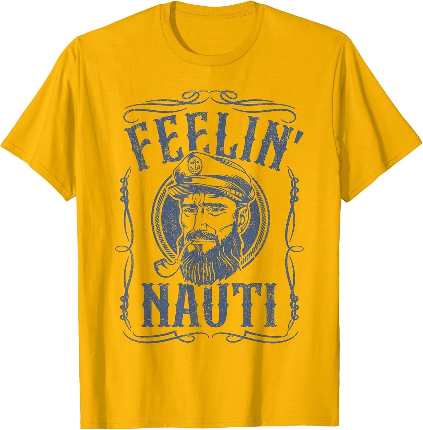 Funny Feelin Nauti Boat Captain Pontoon Sailing Sailor Gift