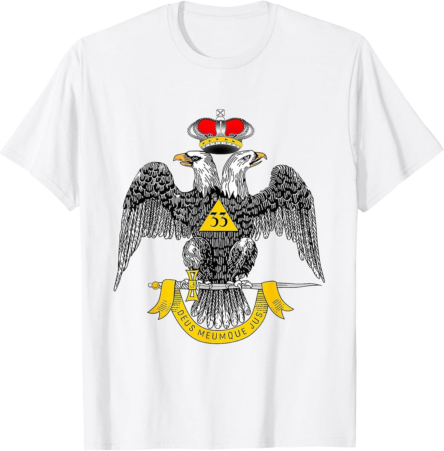 33rd Degree Mason T Shirt Masonic Scottish Rite Down