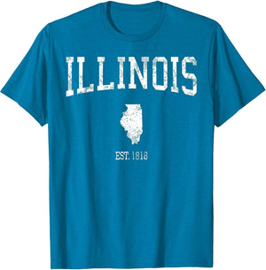 Illinois Vintage Sports Design IL