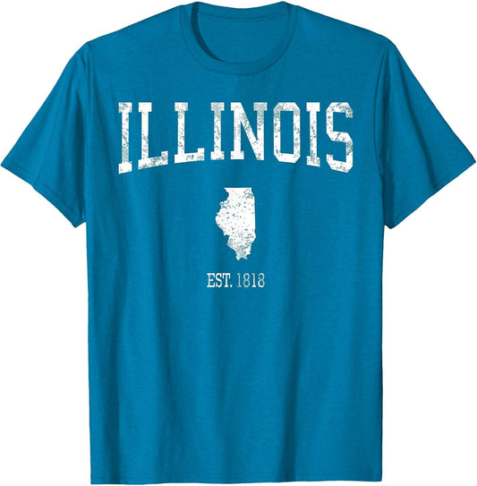 Illinois Vintage Sports Design IL