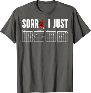 Sorry I Just DGAF Chords Hidden Message Funny Guitar Player