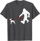 Funny Bigfoot Walking with Boxer Dog - Bigfoot Boxer Lover