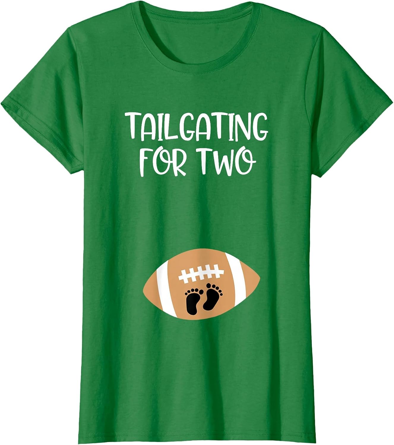 Tailgating for Two Football Game Day Pregnant Expecting Mom