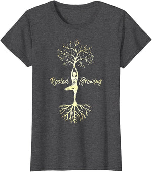 Yoga Tree of Life with Sayings Vriksasana Hatha Pose