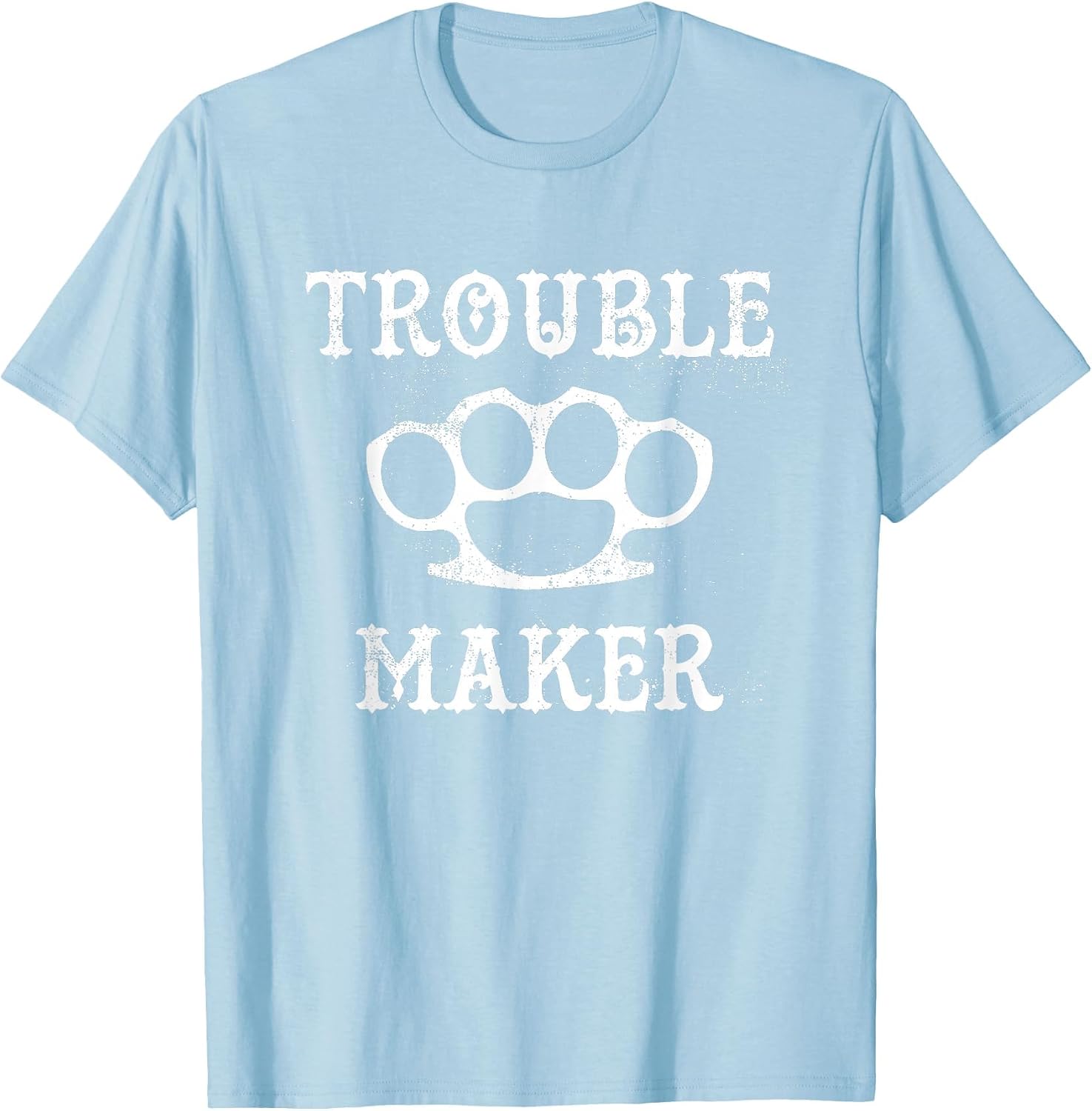 Trouble Maker Brass Knuckles Dark Humor