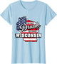 Im Not Drunk Im from Wisconsin American Flag Beer Drinking