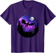 Dragon in Night Sky Full Moon Purple Galaxy Cosmic Art