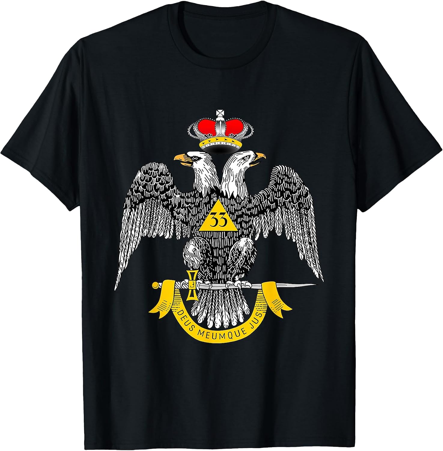 33rd Degree Mason T Shirt Masonic Scottish Rite Down