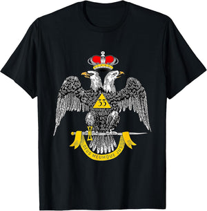 33rd Degree Mason T Shirt Masonic Scottish Rite Down