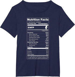 ENFP Shirt The Campaigner Personality Nutrition Facts
