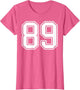 Number 89 Fan Player Jersey Style #89 Men Women Kids