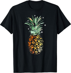 Cute Dog Paw Pineapple Footprint