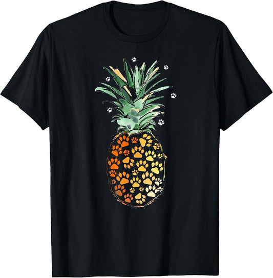 Cute Dog Paw Pineapple Footprint