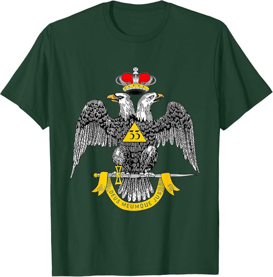 33rd Degree Mason T Shirt Masonic Scottish Rite Down