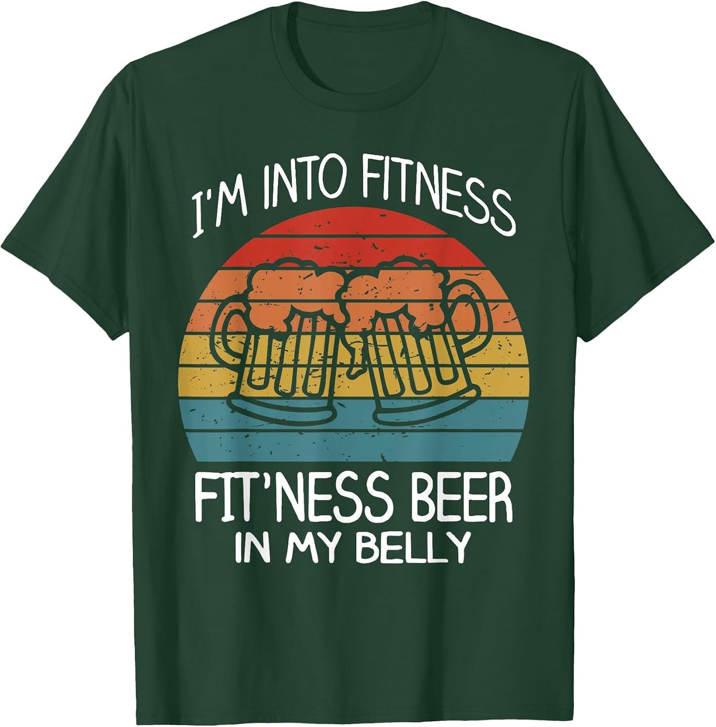Im into Fitness Fit'ness Beer in My Belly Shirt Workout Gym