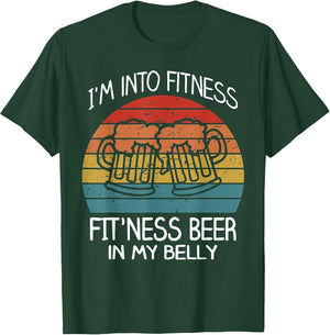 Im into Fitness Fit'ness Beer in My Belly Shirt Workout Gym