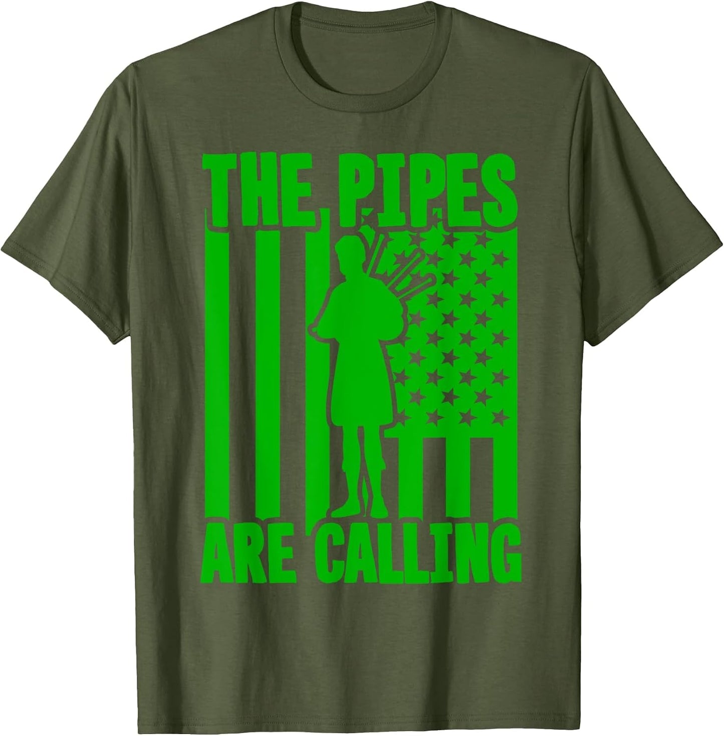 The Pipes are Calling Funny Bagpipe Music Retro Bagpiper