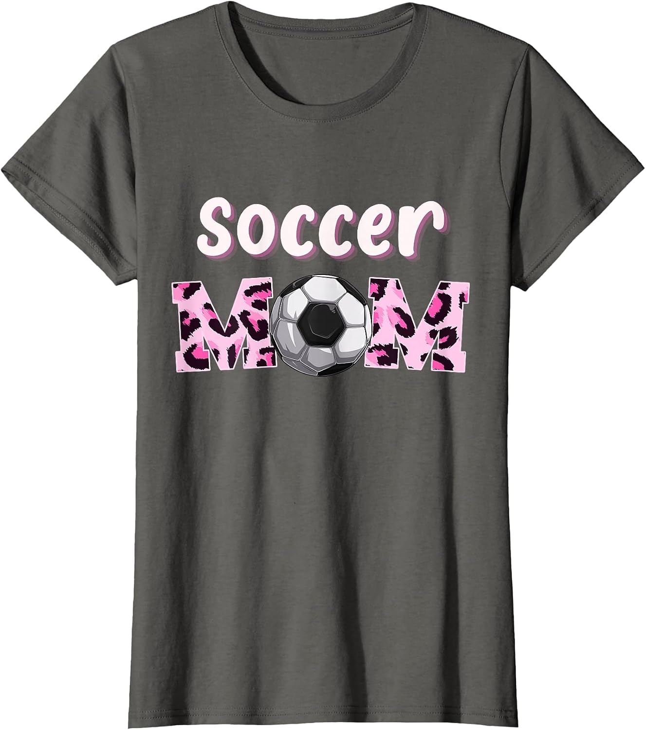 Soccer Mom Mama Soccer Lover Pink Leopard Cheetah Print Cute