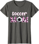 Soccer Mom Mama Soccer Lover Pink Leopard Cheetah Print Cute