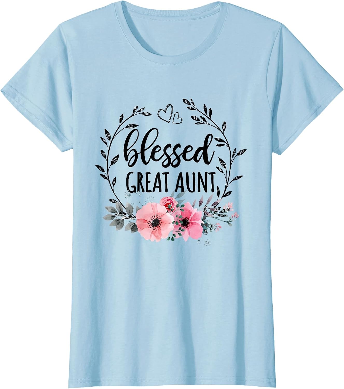 Blessed Great Aunt Shirt Floral Decor Mothers Day