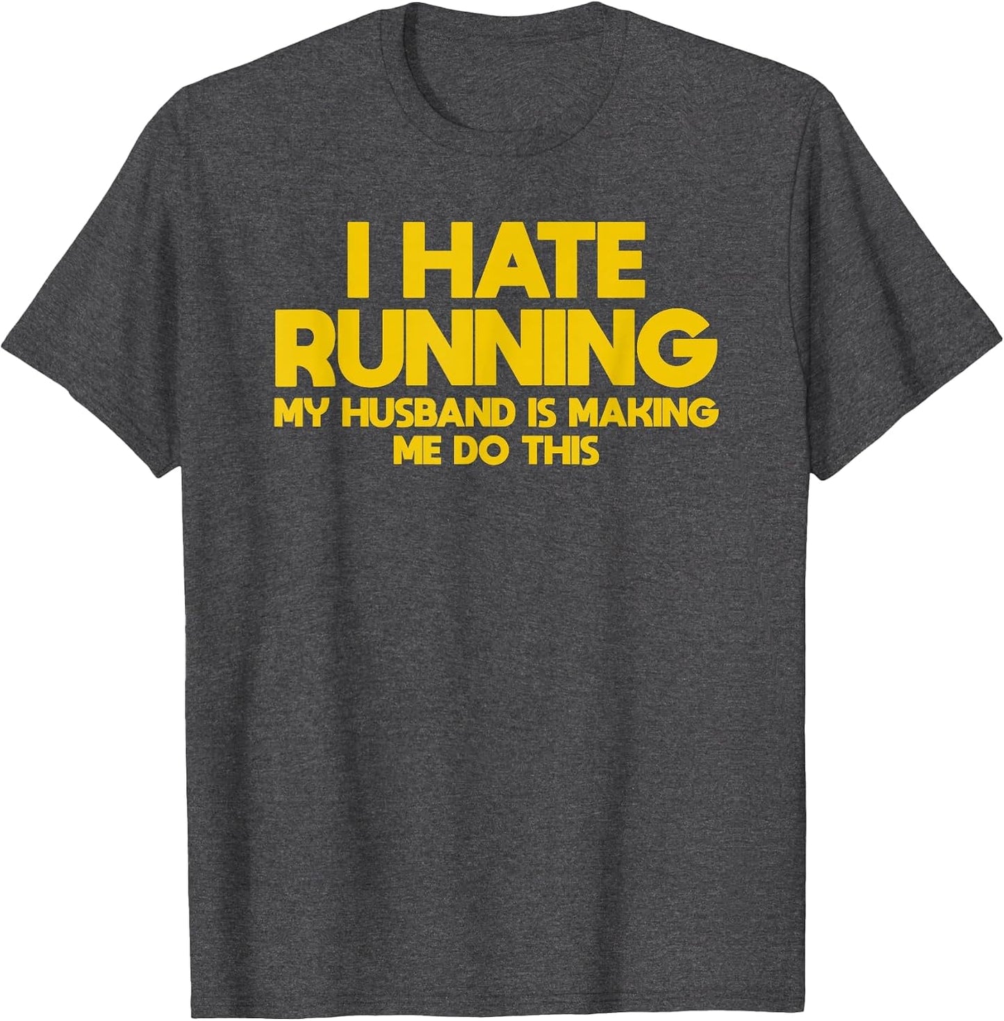 I Hate Running Husband and Wife Marathon Runner