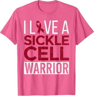 I Love a Sickle Cell Warrior Awareness Month Ribbon