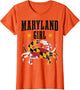 Maryland Girl Blue Crab Vintage Maryland Flag Pride