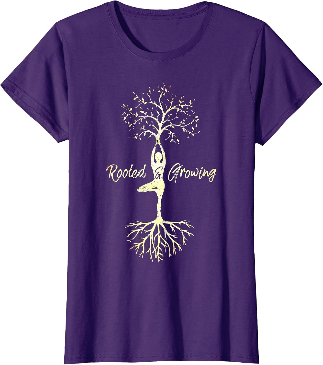 Yoga Tree of Life with Sayings Vriksasana Hatha Pose