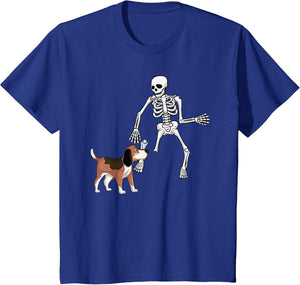 Dog Bite Skeleton Lazy DIY Halloween Costume Funny Beagle