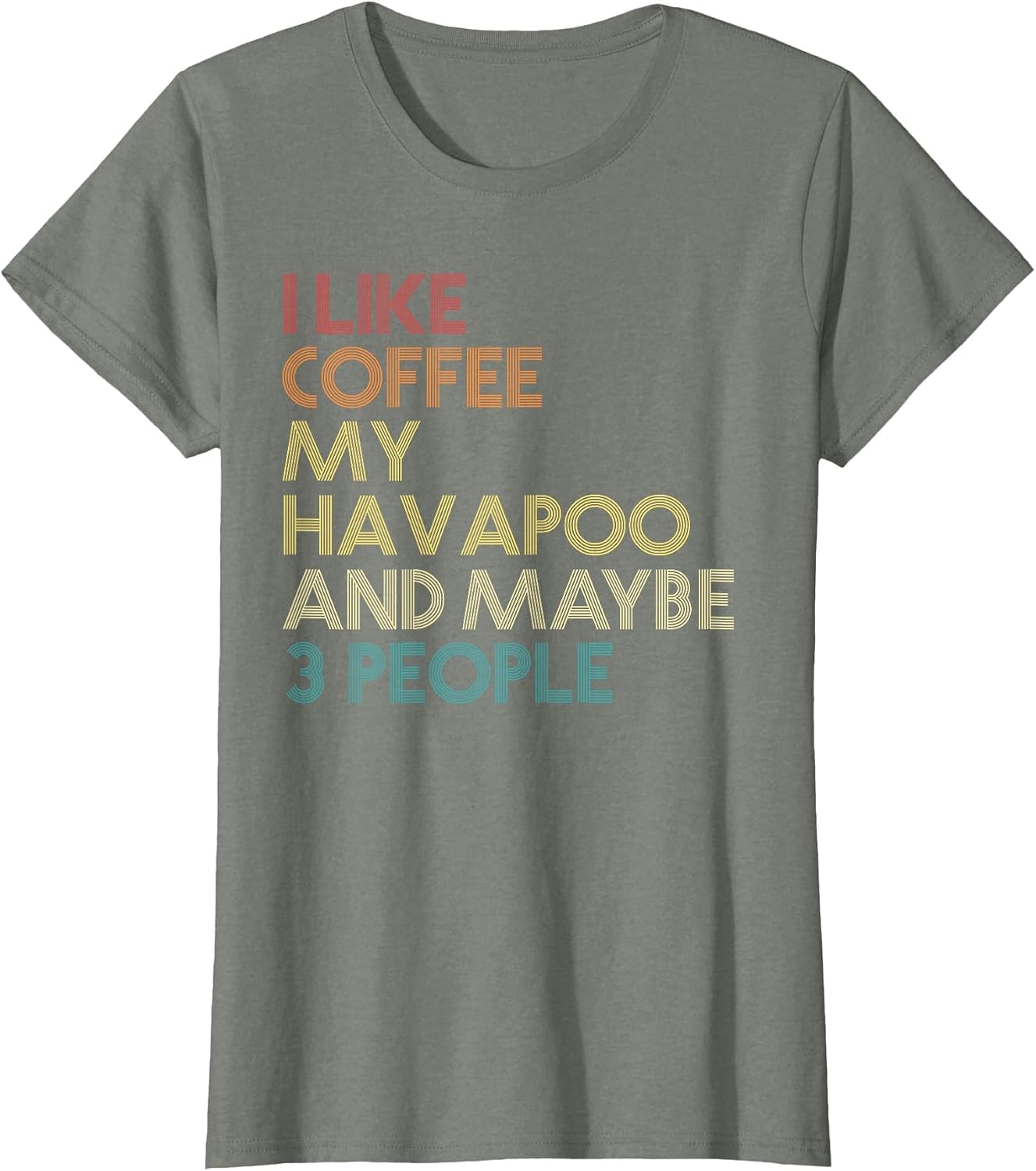 Havapoo Dog Owner Coffee Lover Funny Quote Vintage Retro