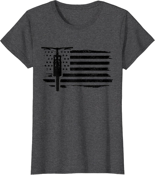 Mountain Bike American US Flag Patriotic MTB Cycling Biker