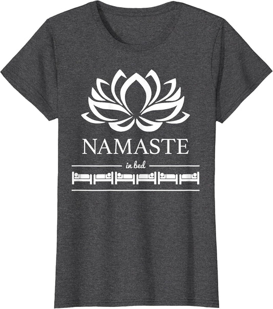 Yoga Namaste in Bed Funny Yogi Meditation