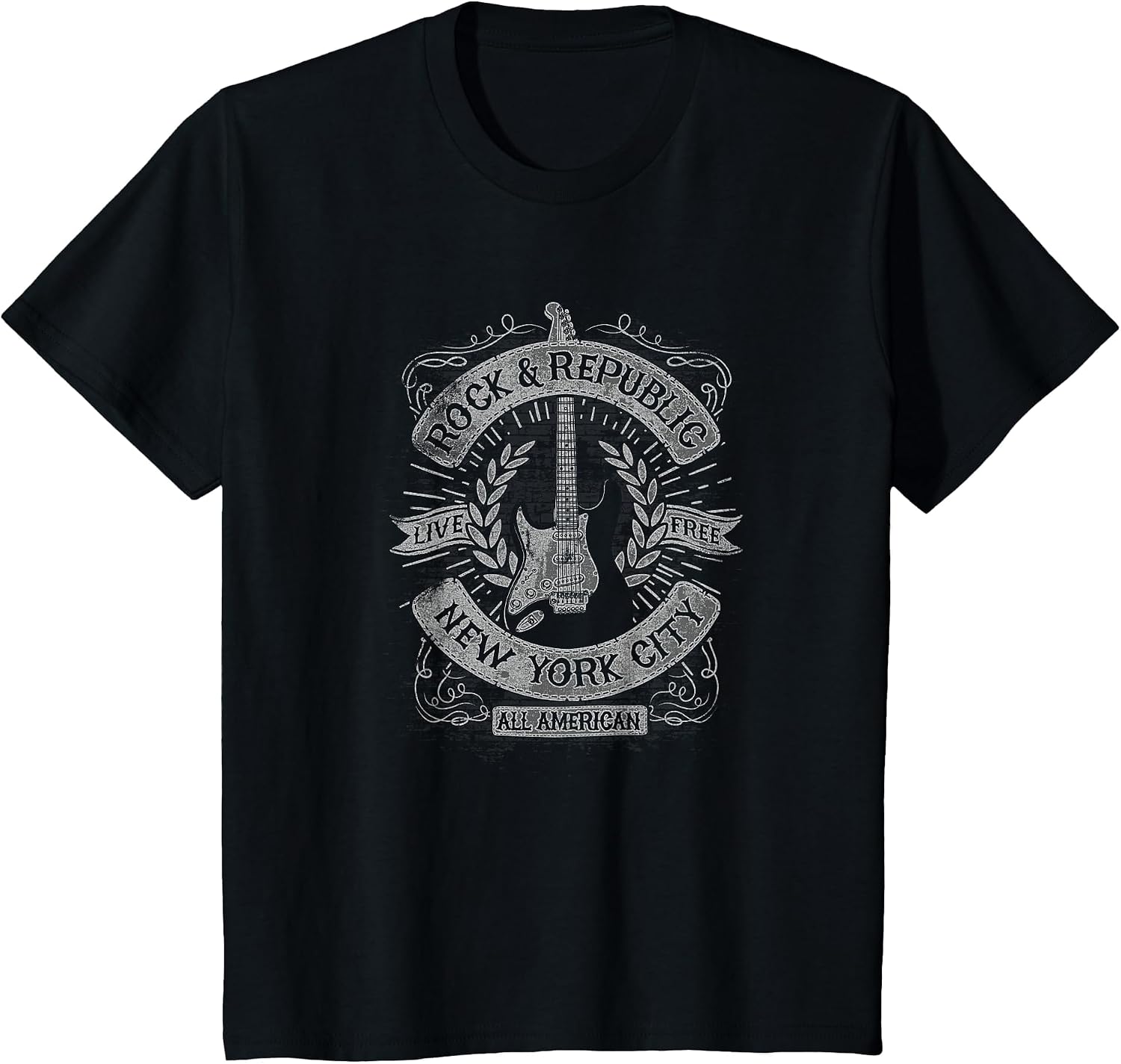 Trendy Rock and Republic NY Guitar Poster