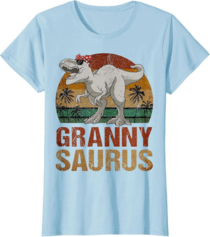 Grannysaurus T Rex Dinosaur Granny Saurus Retro Mother's Day