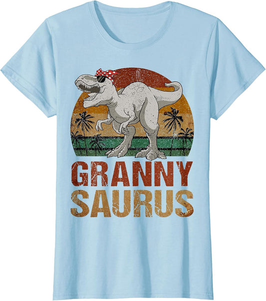 Grannysaurus T Rex Dinosaur Granny Saurus Retro Mother's Day