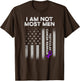 Testicular Cancer Survivor Most Men Purple Ribbon Warrior