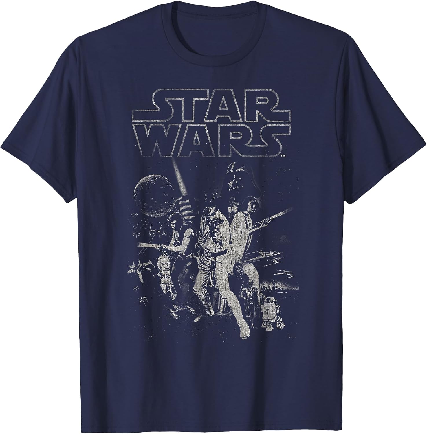 Star Wars Vintage Style Group Shot Logo