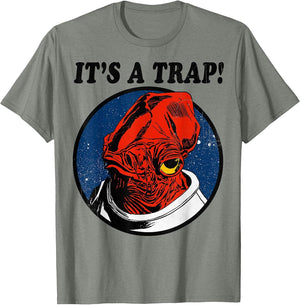 Star Wars Admiral Ackbar IT'S A TRAP! Quote Graphic